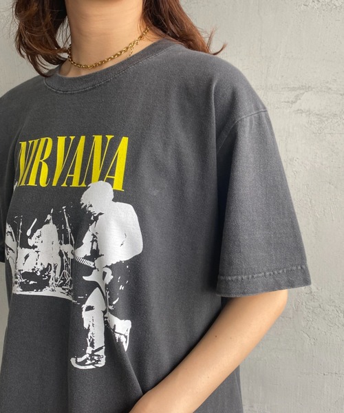 GOOD ROCK SPEED（グッドロックスピード）の「[GOOD ROCK SPEED/グッドロックスピード] NIRVANA プリントTシャツ（Tシャツ/カットソー・レディース・ブラック・F）」の11枚目の写真