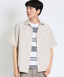 TAKA-Q | タカキューメンズ/TAKA-Q:MEN TechLinen レギュラーカラー 半袖ルーズシャツ(シャツ/ブラウス)