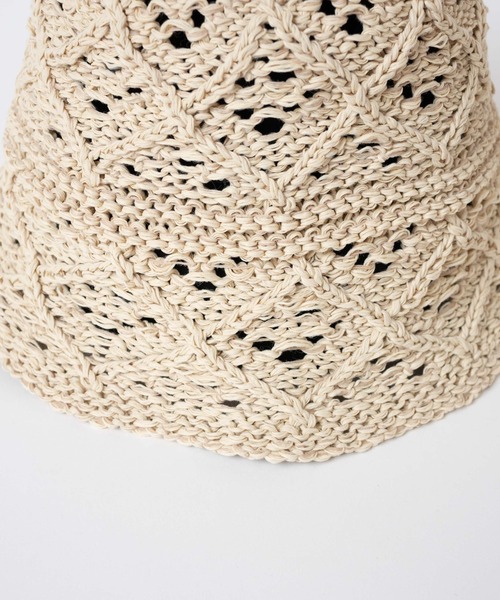 WEGO（ウィゴー）の「WEGO/ナチュラルクロシェハット（ハット・レディース・ベージュ/ブラック・FREE）」の10枚目の写真