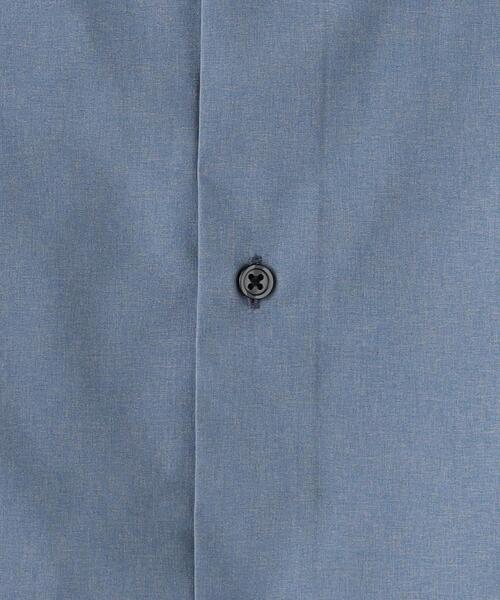 green label relaxing（グリーンレーベルリラクシング）の「ポリエステル ラッカン スタンダード スナップダウン 半袖 ドレスシャツ -ストレッチ・吸水速乾-（ビジネスシャツ・メンズ・ホワイト/ネイビー・S/M/L/XL）」の22枚目の写真