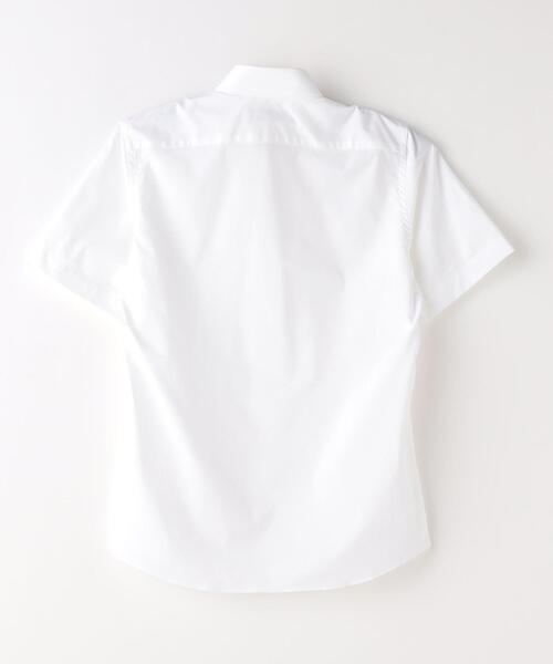 green label relaxing（グリーンレーベルリラクシング）の「ポリエステル ラッカン スタンダード スナップダウン 半袖 ドレスシャツ -ストレッチ・吸水速乾-（ビジネスシャツ・メンズ・ホワイト/ネイビー・S/M/L/XL）」の20枚目の写真