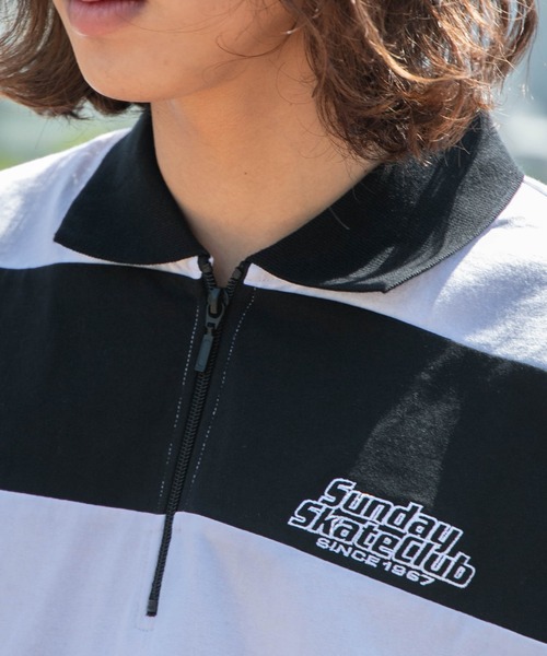 WEGO（ウィゴー）の「WEGO/ヘビーウエイトハーフジップワンポイントT（Tシャツ/カットソー・メンズ・ブラック/グレー/ホワイト系その他5/グリーン系その他5・MEDIUM/LARGE）」の22枚目の写真