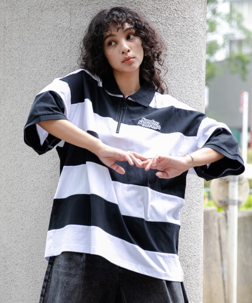 WEGO（ウィゴー）の「WEGO/ヘビーウエイトハーフジップワンポイントT（Tシャツ/カットソー・メンズ・ブラック/グレー/ホワイト系その他5/グリーン系その他5・MEDIUM/LARGE）」の10枚目の写真