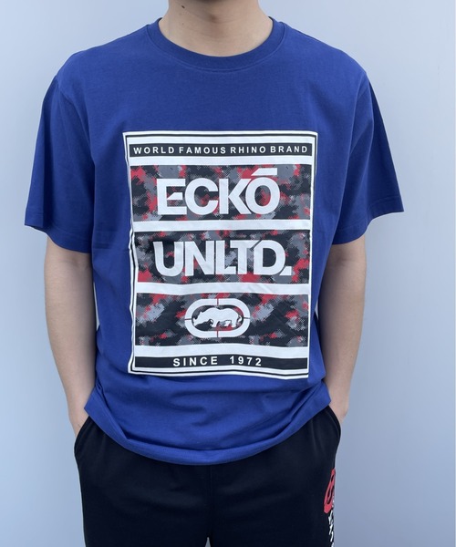 ecko unltd.(エコーアンリミテッド)の「【ecko unltd.】エコーアンリミテッド ブランドロゴ プリント Tシャツ ストリートウェア サイ ECM32251(Tシャツ/カットソー・メンズ・ブルー/ホワイト/ブラック/レッド・M/L/LL)」の6枚目の写真