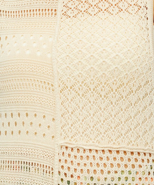 FOREVER 21（フォーエバー トゥエンティーワン）の「切り替えニットロングワンピース（ワンピース・レディース・ブラウン/オフホワイト/グリーン・FREE）」の16枚目の写真