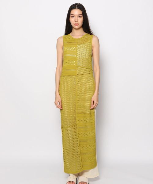 FOREVER 21（フォーエバー トゥエンティーワン）の「切り替えニットロングワンピース（ワンピース・レディース・ブラウン/オフホワイト/グリーン・FREE）」の18枚目の写真