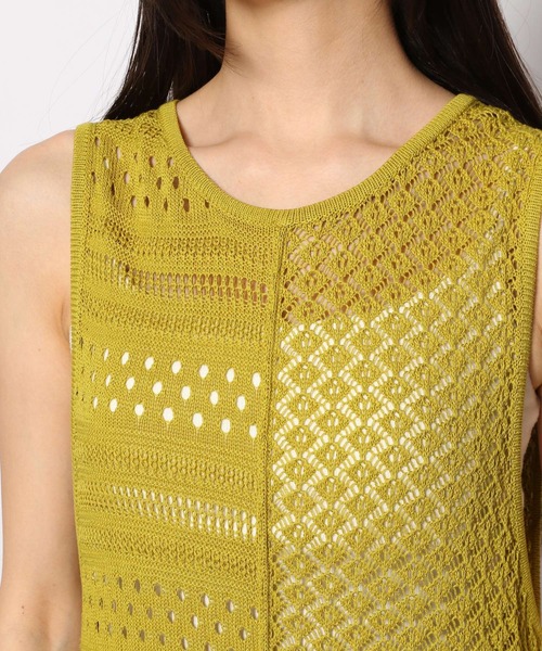 FOREVER 21（フォーエバー トゥエンティーワン）の「切り替えニットロングワンピース（ワンピース・レディース・ブラウン/オフホワイト/グリーン・FREE）」の11枚目の写真