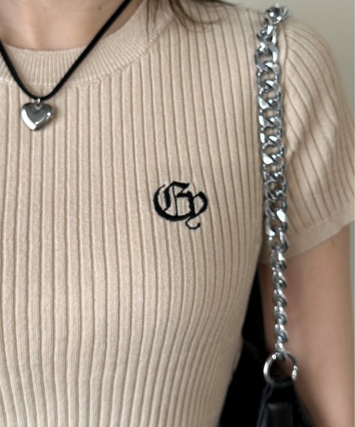 EPIMI E'PIMMY（エピミエピミー）の「オリジナルロゴコンパクトリブニット（ニット/セーター・レディース・オフホワイト/ベージュ/ブラック/ブルー・MEDIUM）」の11枚目の写真