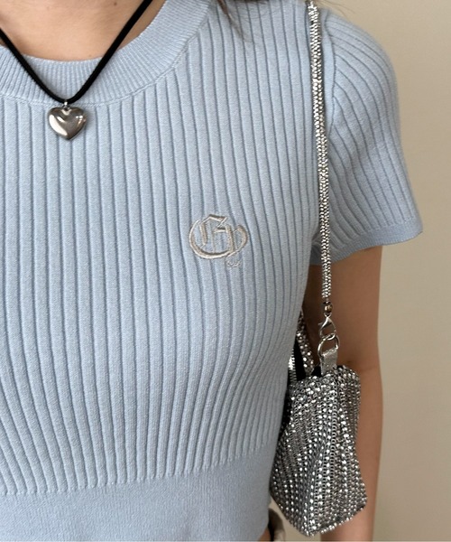 EPIMI E'PIMMY（エピミエピミー）の「オリジナルロゴコンパクトリブニット（ニット/セーター・レディース・オフホワイト/ベージュ/ブラック/ブルー・MEDIUM）」の18枚目の写真