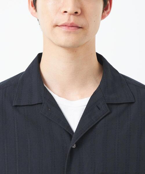 green label relaxing（グリーンレーベルリラクシング）の「ドビー オープンカラー シャツ（シャツ/ブラウス・メンズ・ネイビー/ワインレッド・S/M/L/XL）」の10枚目の写真