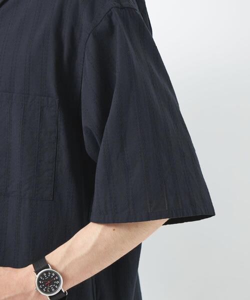 green label relaxing（グリーンレーベルリラクシング）の「ドビー オープンカラー シャツ（シャツ/ブラウス・メンズ・ネイビー/ワインレッド・S/M/L/XL）」の11枚目の写真