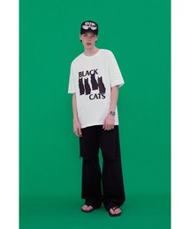 VIVASTUDIO（ビバスタジオ）の「ベーシックキャットTシャツ / BLACK CAT TEE（Tシャツ/カットソー）」