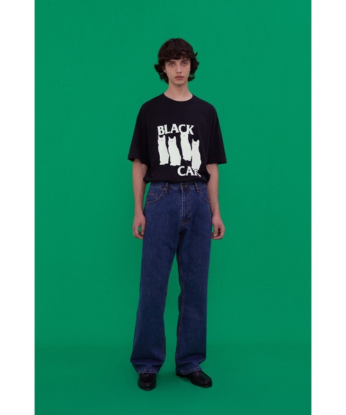 VIVASTUDIO(ビバスタジオ)の「ベーシックキャットTシャツ / BLACK CAT TEE(Tシャツ/カットソー・メンズ・ブラック/ホワイト・SMALL/MEDIUM/LARGE/X-LARGE)」の8枚目の写真