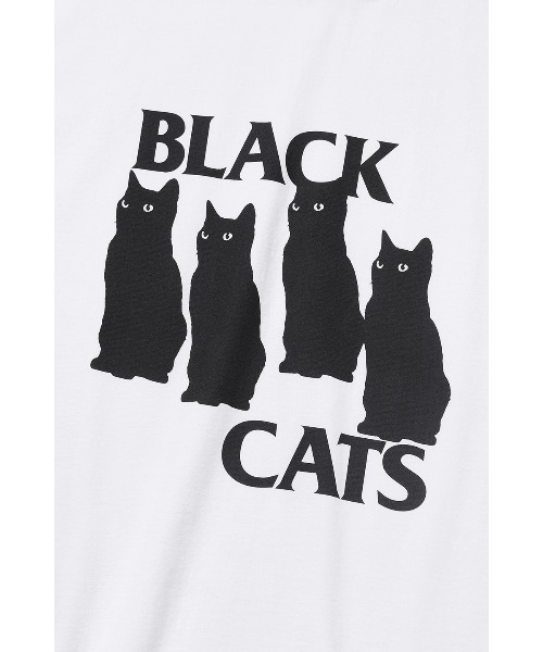 VIVASTUDIO(ビバスタジオ)の「ベーシックキャットTシャツ / BLACK CAT TEE(Tシャツ/カットソー・メンズ・ブラック/ホワイト・SMALL/MEDIUM/LARGE/X-LARGE)」の12枚目の写真