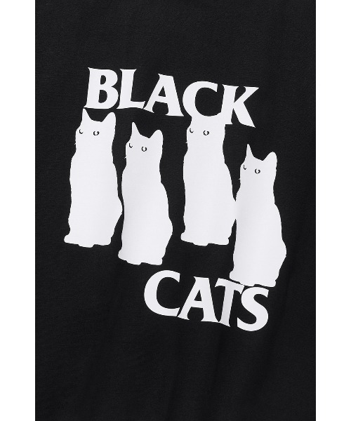 VIVASTUDIO(ビバスタジオ)の「ベーシックキャットTシャツ / BLACK CAT TEE(Tシャツ/カットソー・メンズ・ブラック/ホワイト・SMALL/MEDIUM/LARGE/X-LARGE)」の14枚目の写真