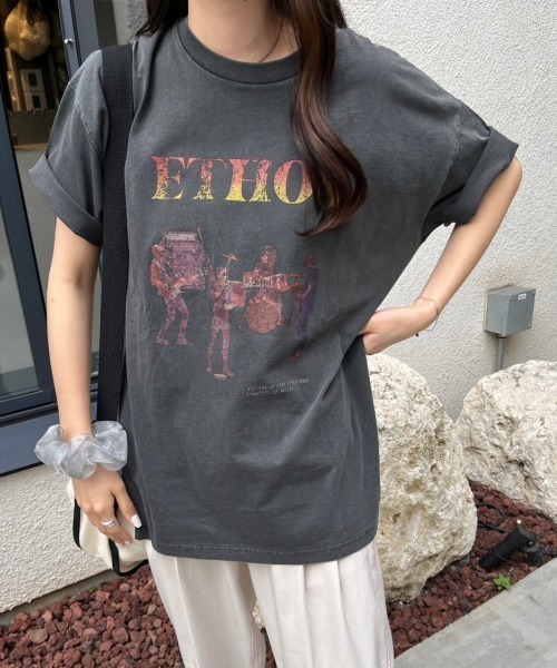 nemne store（ネンネストア）の「【低身長用サイズあり】ヴィンテージ加工ピグメントアソートTシャツ（Tシャツ/カットソー・レディース・アイボリー/チャコール/オートミール/グレー系その他・SMALL/MEDIUM）」の20枚目の写真