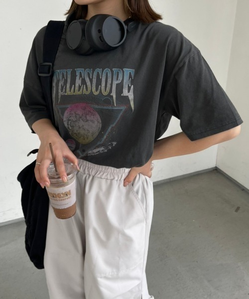 nemne store（ネンネストア）の「【低身長用サイズあり】ヴィンテージ加工ピグメントアソートTシャツ（Tシャツ/カットソー・レディース・アイボリー/チャコール/オートミール/グレー系その他・SMALL/MEDIUM）」の15枚目の写真