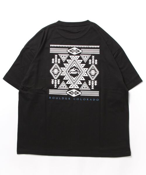 CAMP7（キャンプセブン）の「CAMP7 PRINT TEE（Tシャツ/カットソー・メンズ・ホワイト/ブラック・LARGE/X-LARGE/MEDIUM）」の3枚目の写真