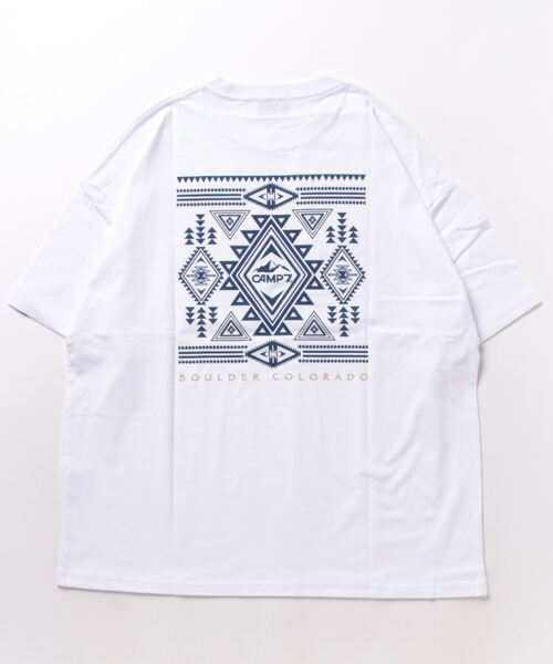 CAMP7（キャンプセブン）の「CAMP7 PRINT TEE（Tシャツ/カットソー・メンズ・ホワイト/ブラック・LARGE/X-LARGE/MEDIUM）」の4枚目の写真