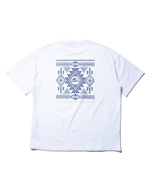 CAMP7（キャンプセブン）の「CAMP7 PRINT TEE（Tシャツ/カットソー・メンズ・ホワイト/ブラック・LARGE/X-LARGE/MEDIUM）」の9枚目の写真