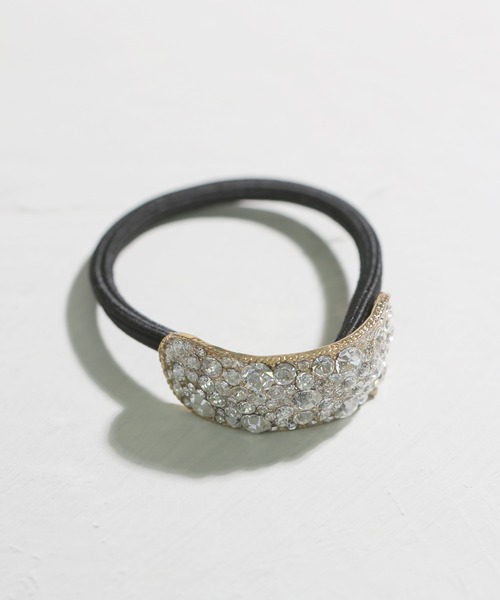 LINFA (リンファ)の「【Peony/ピオニー】/ワイドカーブヘアゴム(ヘアゴム・レディース・ブラック/ゴールド/シルバー/その他・FREE)」の2枚目の写真