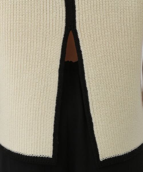 Chaos(カオス)の「Chaos(カオス)/コココットンノースリーブニット(ニット/セーター・レディース・ブラック/オフホワイト・FREE)」の19枚目の写真