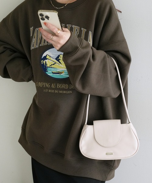 DISCOAT(ディスコート)の「ロングワンハンドルハンドバッグ(ハンドバッグ・レディース・アイボリー/ブラック/グレー系その他/マスタード・FREE)」の2枚目の写真