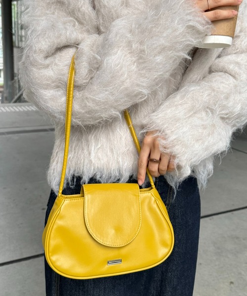 DISCOAT(ディスコート)の「ロングワンハンドルハンドバッグ(ハンドバッグ・レディース・アイボリー/ブラック/グレー系その他/マスタード・FREE)」の4枚目の写真