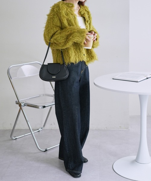 DISCOAT(ディスコート)の「ロングワンハンドルハンドバッグ(ハンドバッグ・レディース・アイボリー/ブラック/グレー系その他/マスタード・FREE)」の20枚目の写真