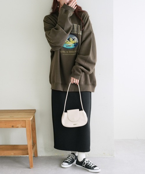 DISCOAT(ディスコート)の「ロングワンハンドルハンドバッグ(ハンドバッグ・レディース・アイボリー/ブラック/グレー系その他/マスタード・FREE)」の8枚目の写真