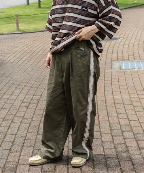 kutir（クティール）の「ワッペン付きトラックラインパンツ（その他パンツ・メンズ・カーキ/ブラック/ダークブラウン・MEDIUM/SMALL/LARGE）」の18枚目の写真