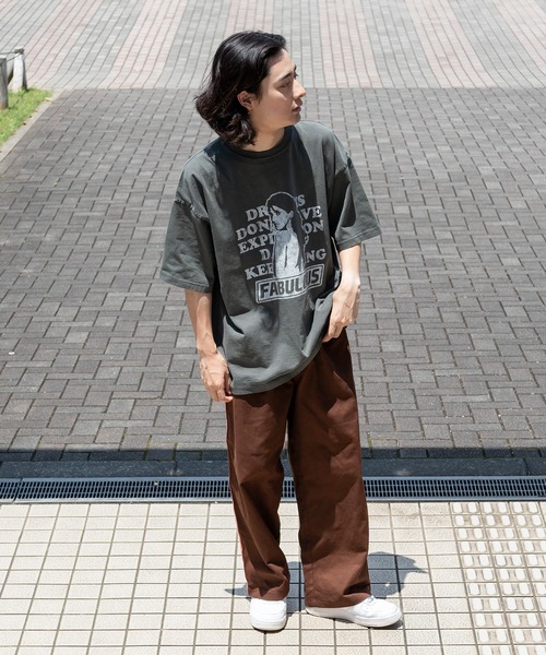 kutir（クティール）の「ワッペン付きトラックラインパンツ（その他パンツ・メンズ・カーキ/ブラック/ダークブラウン・MEDIUM/SMALL/LARGE）」の6枚目の写真