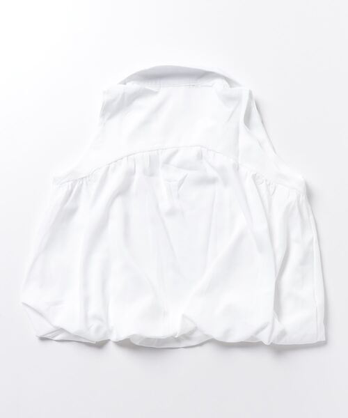 LYEON(リヨン)の「スリーブレスバルーンシャツ(シャツ/ブラウス・レディース・ブラック/ホワイト・FREE)」の12枚目の写真