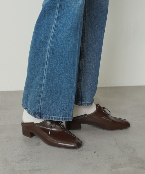 SENSE OF PLACE by URBAN RESEARCH(センスオブプレイスバイアーバンリサーチ)の「タックリボンステップオンシューズ(その他シューズ・レディース・ベージュ系その他/ブラウン/ブラック・SMALL/LARGE/MEDIUM)」の11枚目の写真