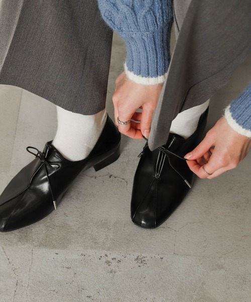 SENSE OF PLACE by URBAN RESEARCH(センスオブプレイスバイアーバンリサーチ)の「タックリボンステップオンシューズ(その他シューズ・レディース・ベージュ系その他/ブラウン/ブラック・SMALL/LARGE/MEDIUM)」の15枚目の写真