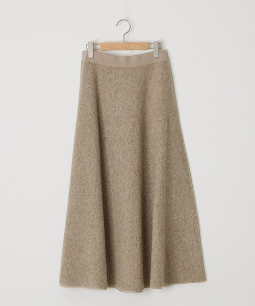 ADAWAS(アダワズ)の「ADAWAS/アダワス DOUBLE-FACED KNIT FLARED SKIRT ニットスカート(スカート・レディース・オートミール/オフホワイト/ブラック・FREE)」の20枚目の写真