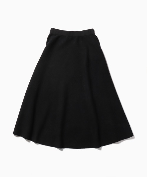 ADAWAS(アダワズ)の「ADAWAS/アダワス DOUBLE-FACED KNIT FLARED SKIRT ニットスカート(スカート・レディース・オートミール/オフホワイト/ブラック・FREE)」の15枚目の写真