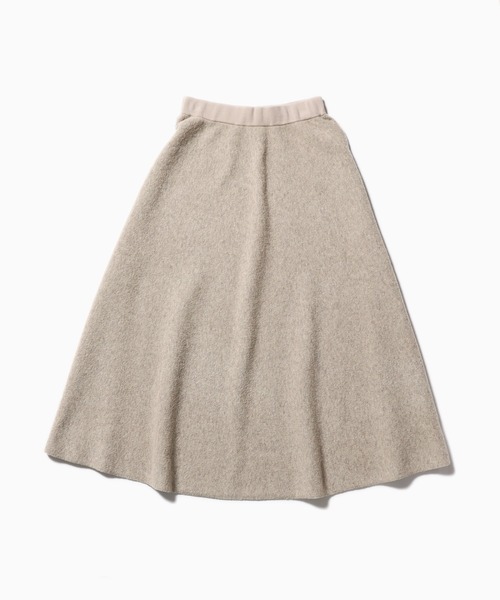 ADAWAS(アダワズ)の「ADAWAS/アダワス DOUBLE-FACED KNIT FLARED SKIRT ニットスカート(スカート・レディース・オートミール/オフホワイト/ブラック・FREE)」の19枚目の写真