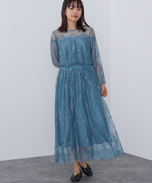 【美品】BEAMS HEART WOMEN ヨークチュール レースワンピース BEAMS HEART（ビームスハート）の「BEAMS HEART / ヨー