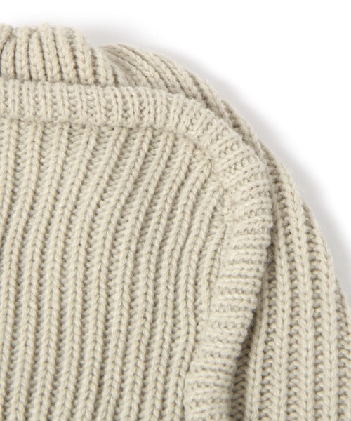 niko and...（ニコアンド）の「オリジナルパイロット風ニット帽（ニットキャップ/ビーニー・レディース・チャコール/ベージュ・FREE）」の10枚目の写真