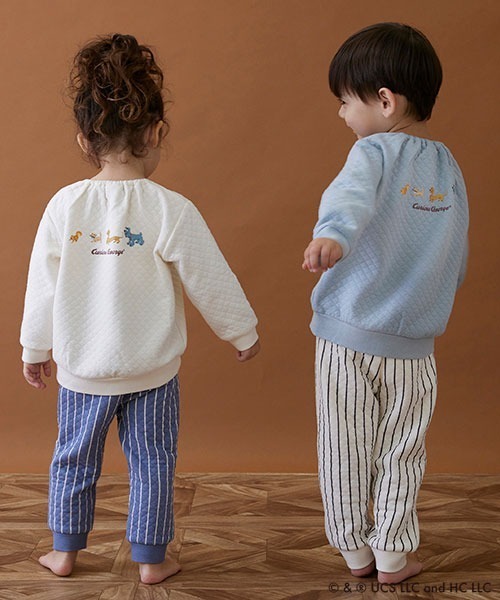 petit main（プティマイン）の「【おさるのジョージ】ルームセットアップ（アンサンブル・キッズ・アイボリー/エメラルド・100cm/130cm/80ｃｍ/120cm/90cm/110cm）」の16枚目の写真