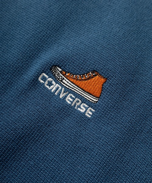 CONVERSE(コンバース)の「【CONVERSE/コンバース】 ブランドネーム&スニーカーロゴ ワンポイント刺繍デザイン ミラノリブクルーネック長袖ニット/ ビッグシルエット(ニット/セーター・メンズ・クリーム/ブラック/アイボリー/ブラック系その他/ライトブルー/グレー/ライトグレー/ブルー・M/XL/L)」の12枚目の写真