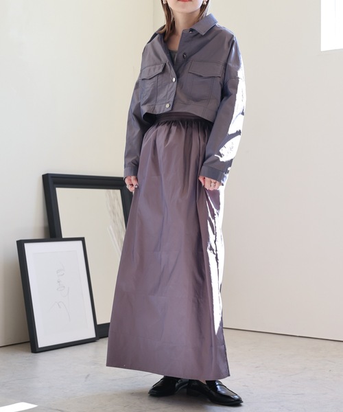 ULEULA（ウルア）の「ギャザーボリュームコクーンスカート（スカート・レディース・ブラウン/カーキ/ブラック・FREE）」の8枚目の写真