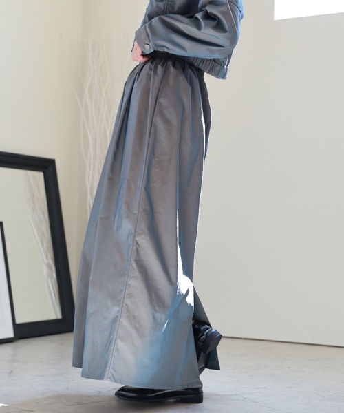 ULEULA（ウルア）の「ギャザーボリュームコクーンスカート（スカート・レディース・ブラウン/カーキ/ブラック・FREE）」の19枚目の写真