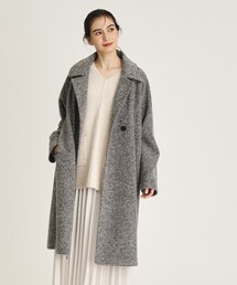 OPAQUE.CLIP | 2way スライバーチドリコート【軽量/裏地なし】(チェスターコート)