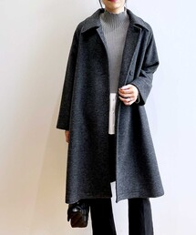 OPAQUE.CLIP | 2way スライバーチドリコート【軽量/裏地なし】(チェスターコート)