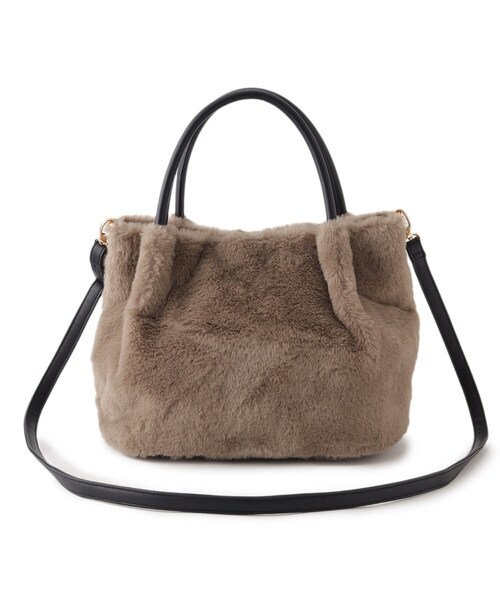 grove(グローブ)の「◆【リサイクル】エコファータックタッセル2WAYトート(トートバッグ・レディース・アイボリー/ダークグレー/ブラウン系その他/ライトベージュ・00)」の21枚目の写真