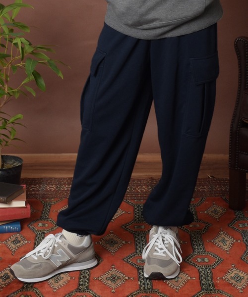 GLAZOS(グラソス)の「TC裏毛・ラクラクカーゴパンツ(その他パンツ・キッズ・ネイビー/ブラック・140cm/150cm/160cm/170cm)」の1枚目の写真