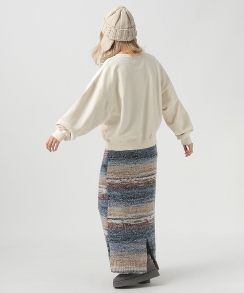 BAYFLOW（ベイフロー）の「【YOU are YOU】【スタッフ企画】ブークレボーダースカート【SETUP対応】（スカート・レディース・ブルー/イエロー・SMALL/MEDIUM）」の10枚目の写真