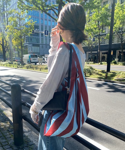DouDou(ドゥドゥ)の「【BAGGU/バグゥ】23HO STANDARD BAGGU(エコバッグ/サブバッグ・レディース・グリーン/ブルー・FREE)」の14枚目の写真